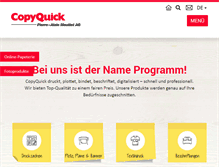 Tablet Screenshot of copyquick.ch